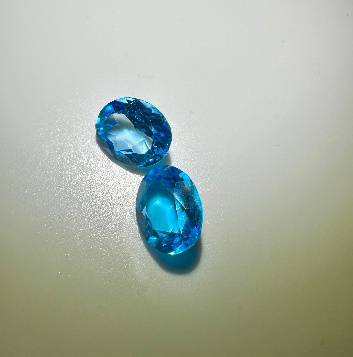 Pair loose Stone Blue Topaz